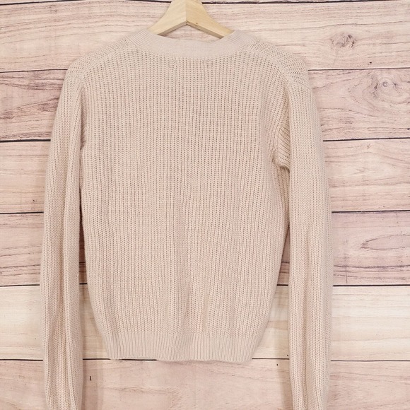 H&M LIGHT PINK LONG SLEEVE CARDIGAN SWEATER WOMENS SIZE 20 - Picture 3 of 6